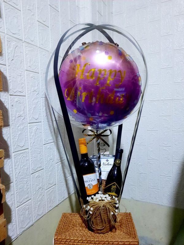 Birthday Balloon Basket