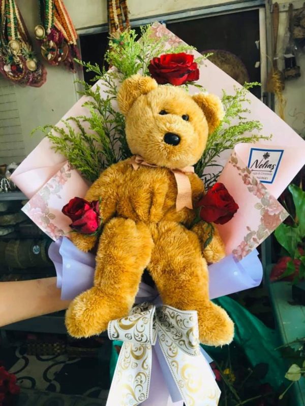 Roses & Bear Combo